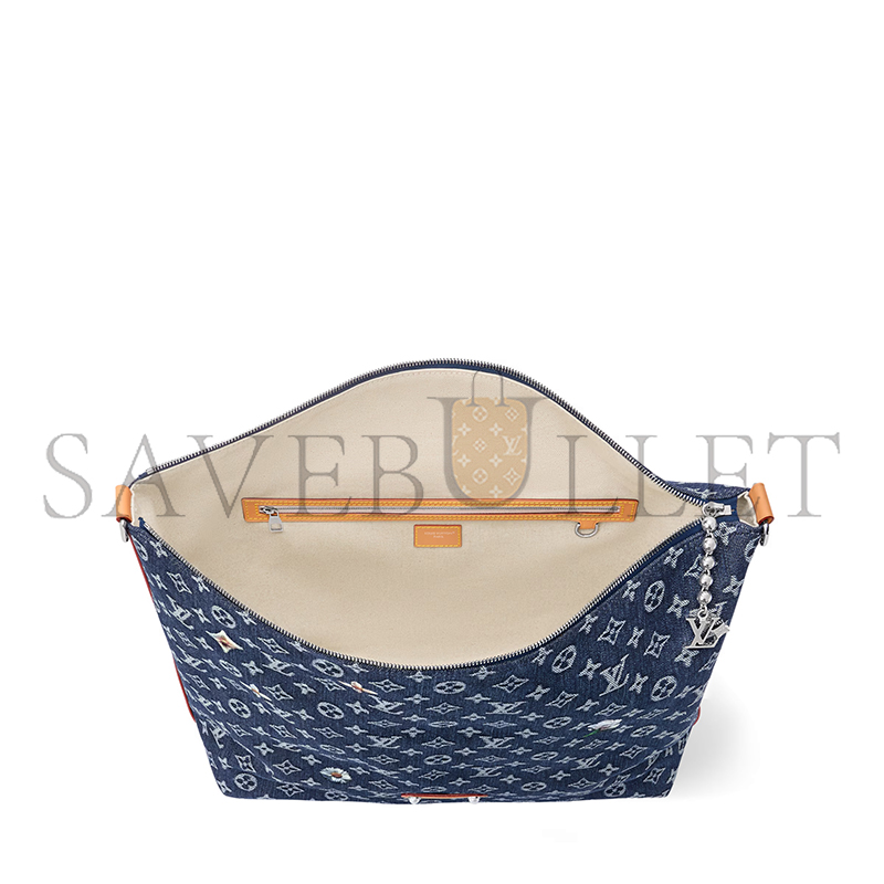 LOUIS VUITTON DENIM VAGABOND HOBO M27555 (48*38*14cm)